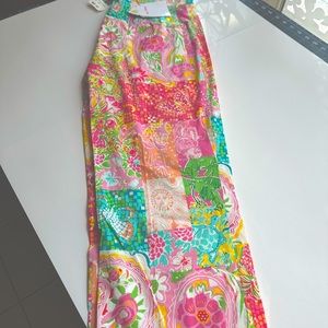 Key West Animal Print Floral Patchwork Capri Pants Size 10